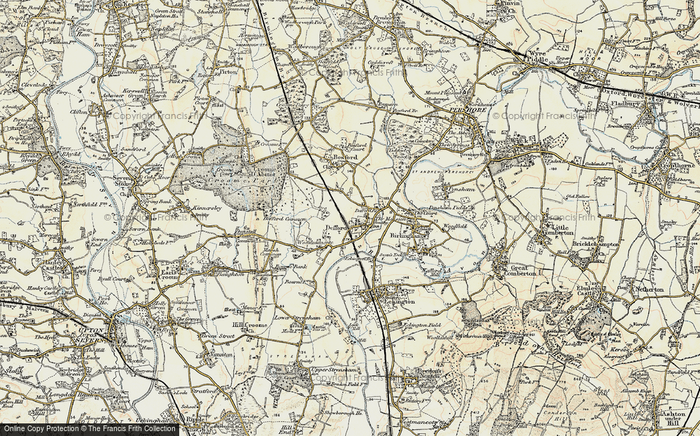 Old Map of Defford, 1899-1901 in 1899-1901