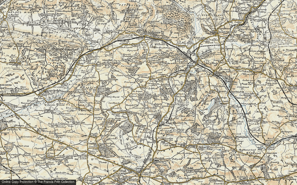 Old Map of Degar, 1899-1900 in 1899-1900