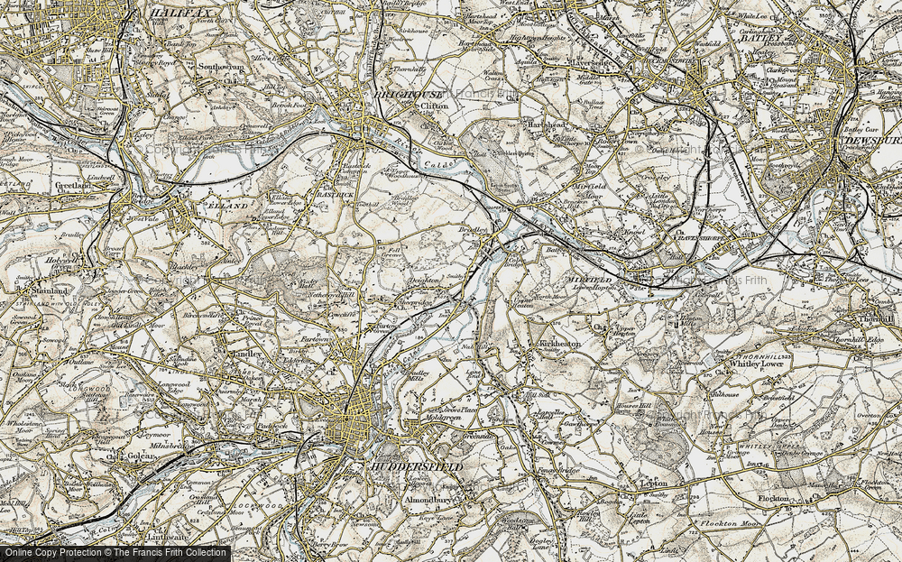 Old Map of Deighton, 1903 in 1903