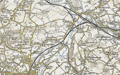 Old map of Deighton in 1903