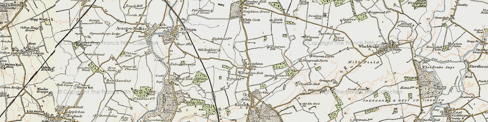 Old map of Deighton in 1903