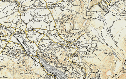 Old map of Deiniolen in 1903-1910