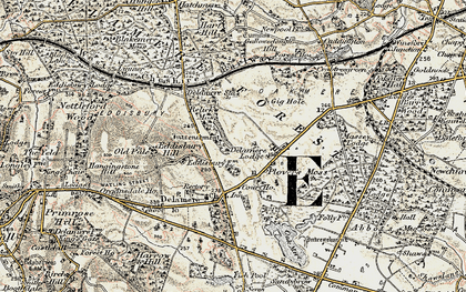 Old map of Abbeywood in 1902-1903