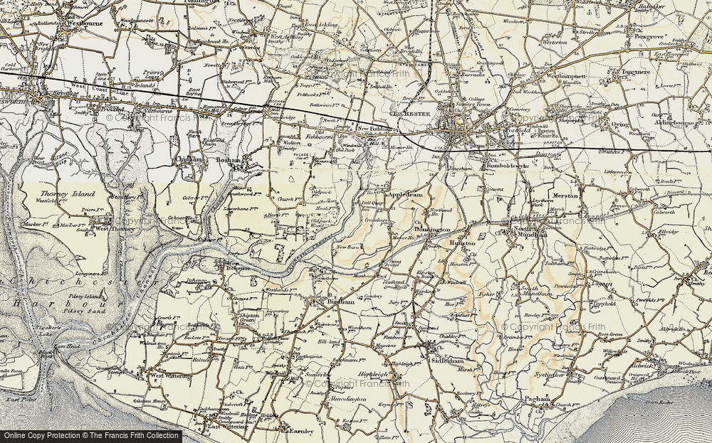 Old Map of Dell Quay, 1897-1899 in 1897-1899