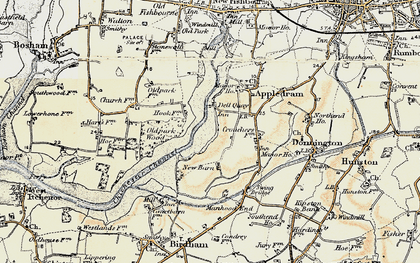 Old map of Dell Quay in 1897-1899
