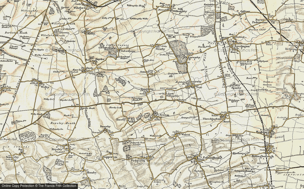 Old Map of Dembleby, 1902-1903 in 1902-1903