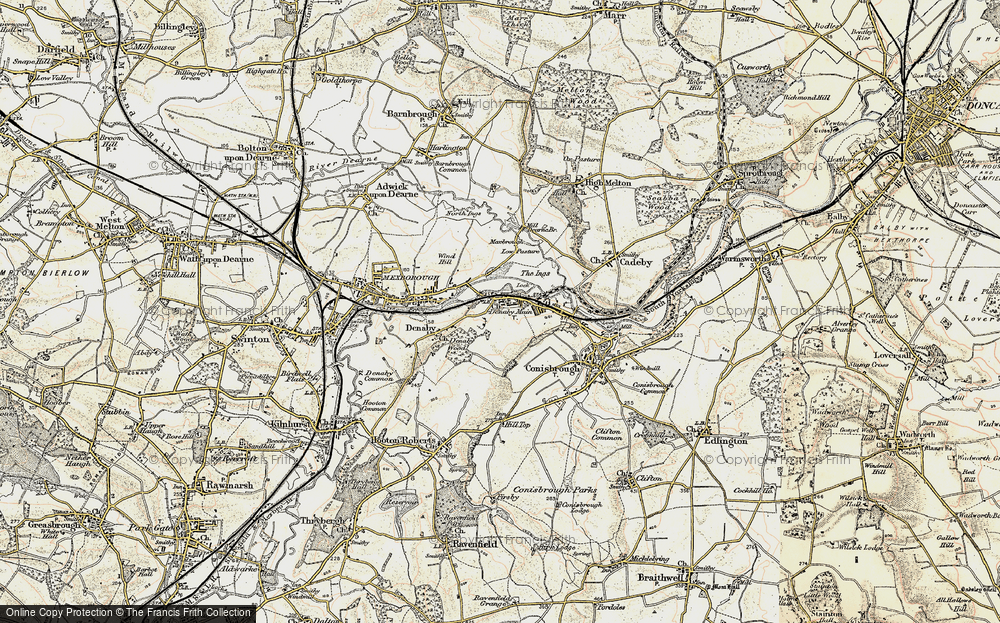 Old Map of Denaby Main, 1903 in 1903