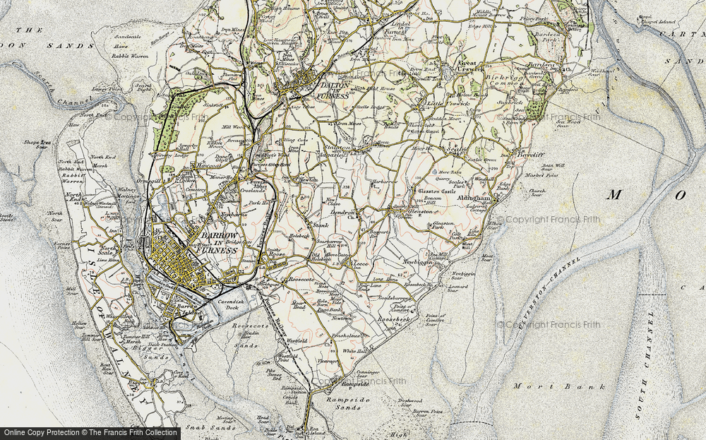 Old Map of Dendron, 1903-1904 in 1903-1904