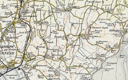 Old map of Dendron in 1903-1904