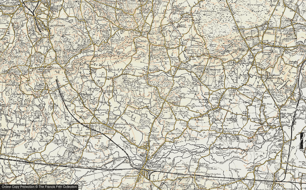 Old Map of Dene Park, 1897-1898 in 1897-1898