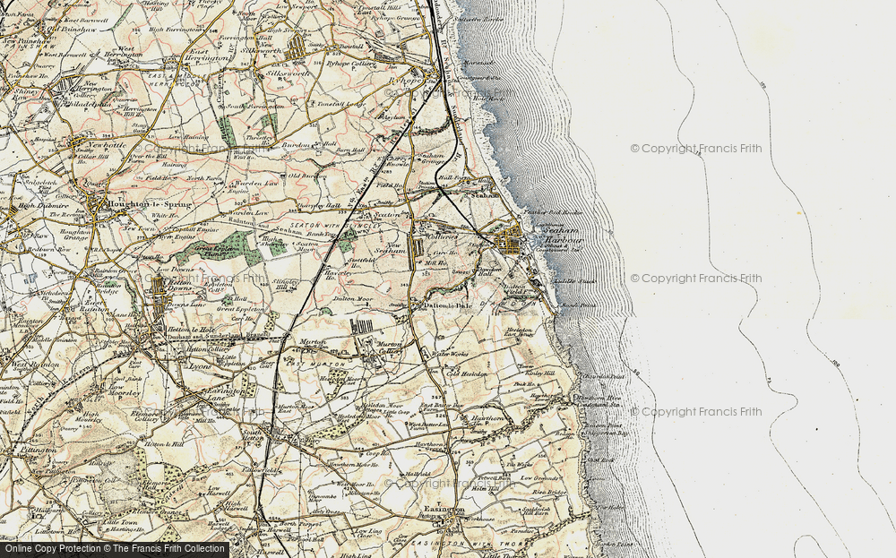 Old Map of Deneside, 1901-1904 in 1901-1904