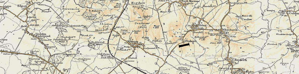 Old map of Woad Hill in 1898