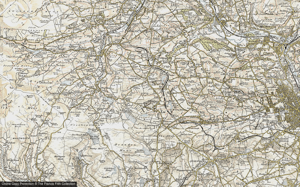Old Map of Denholme, 1903-1904 in 1903-1904
