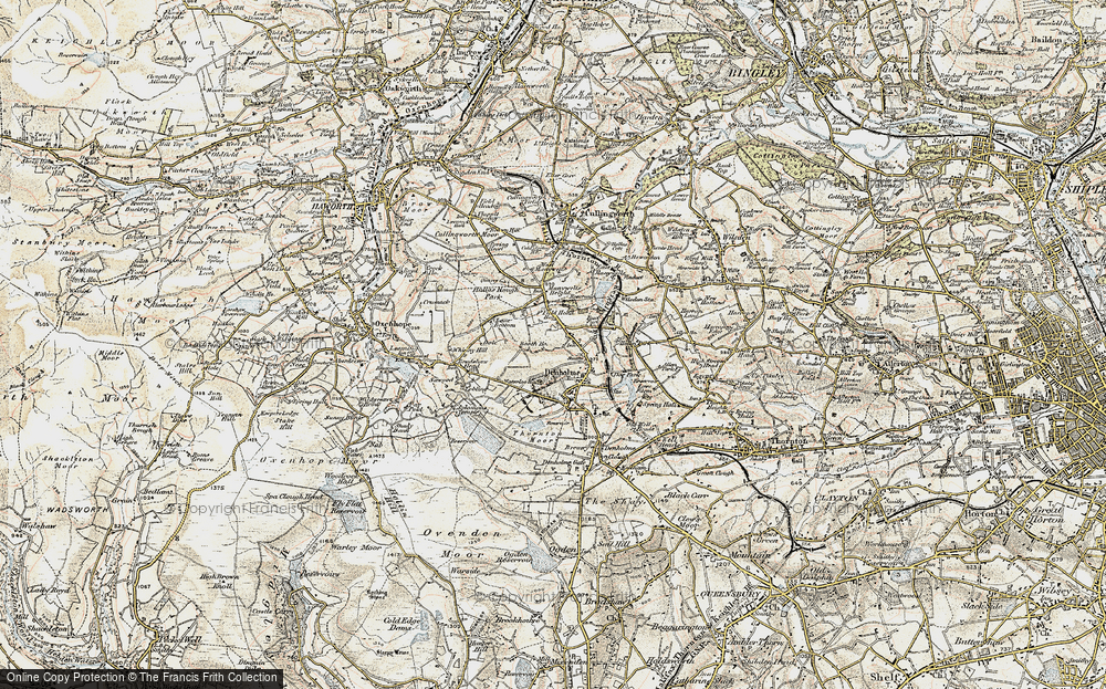 Old Map of Denholme Edge, 1903-1904 in 1903-1904