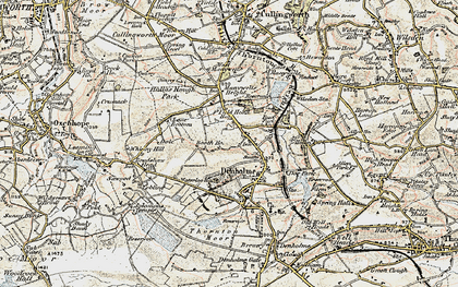 Old map of Denholme Edge in 1903-1904