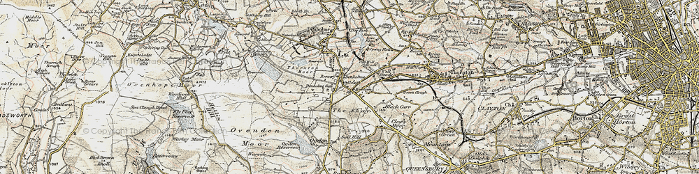 Old map of Denholme Gate in 1903