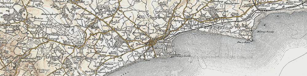 Old map of Allt Fawr in 1903