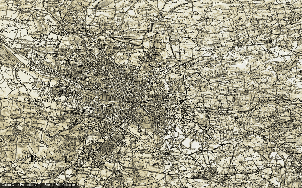 Old Map of Dennistoun, 1904-1905 in 1904-1905