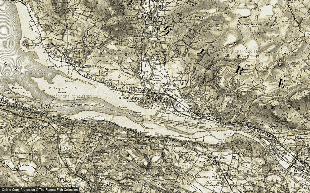 Old Map of Dennystown, 1905-1907 in 1905-1907