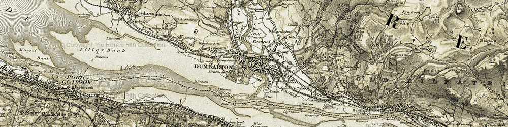 Old map of Dennystown in 1905-1907