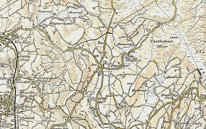 Old map of Bleakedgate Moor in 1903