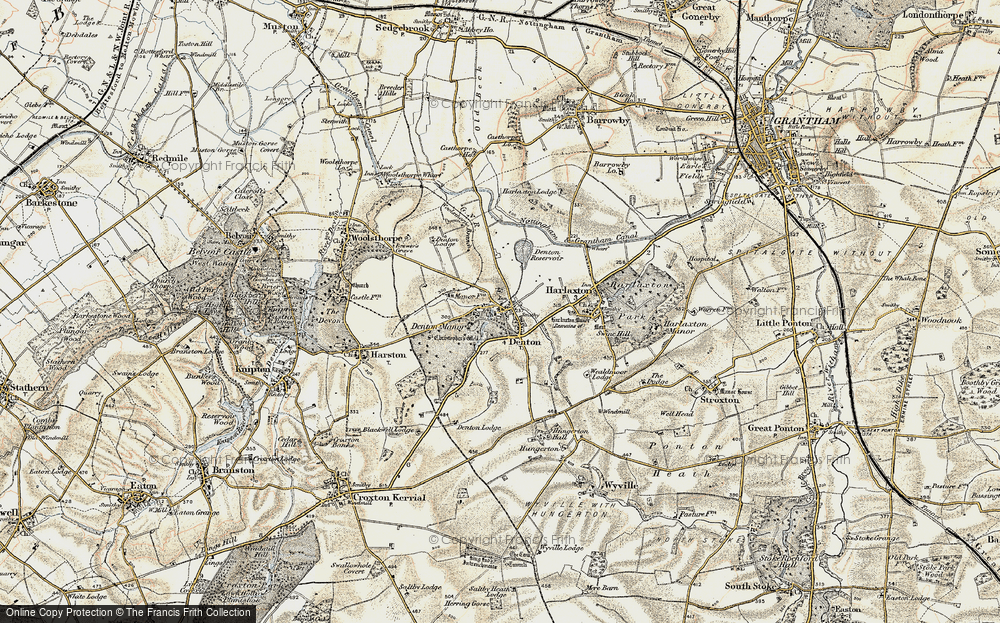 Old Map of Denton, 1902-1903 in 1902-1903