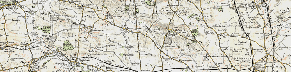Old map of Fanny Barks (Fox Covert) in 1903-1904