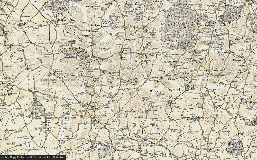 Old Map of Depden Green, 1899-1901 in 1899-1901