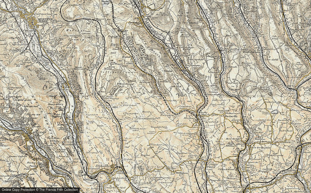 Old Map of Deri, 1899-1900 in 1899-1900