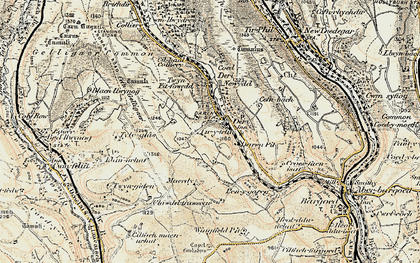 Old map of Deri in 1899-1900