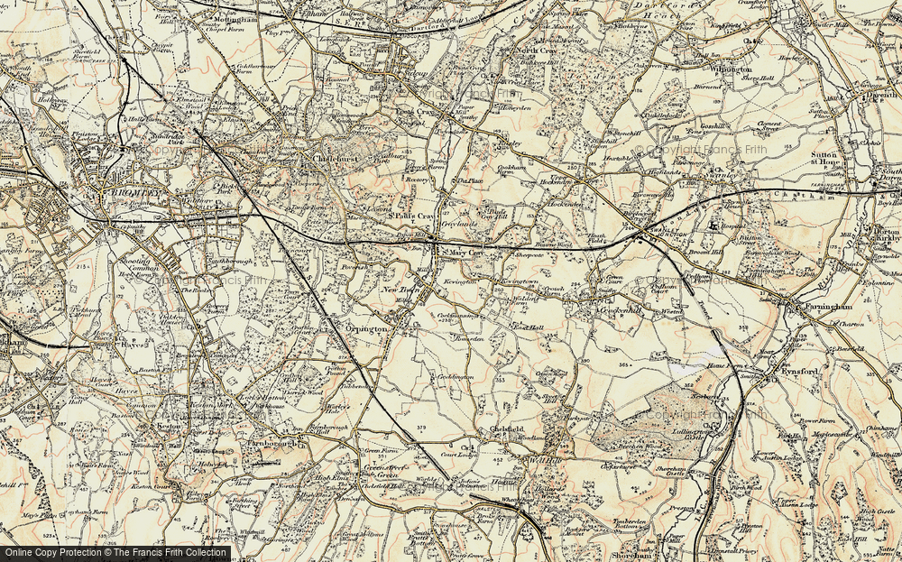 Old Map of Derry Downs, 1897-1902 in 1897-1902