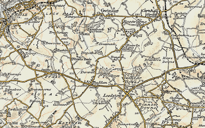 Old map of Deveral in 1900