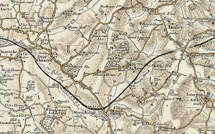 Old map of Devitts Green in 1901-1902