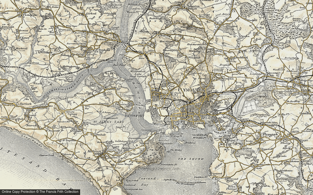 Old Map of Devonport, 1899-1900 in 1899-1900