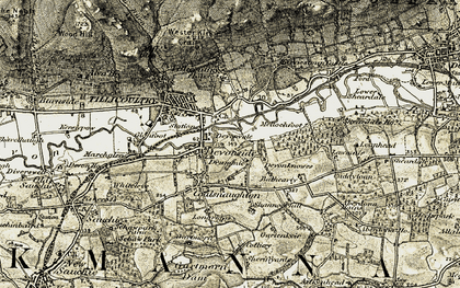 Old map of Devonside in 1904-1908