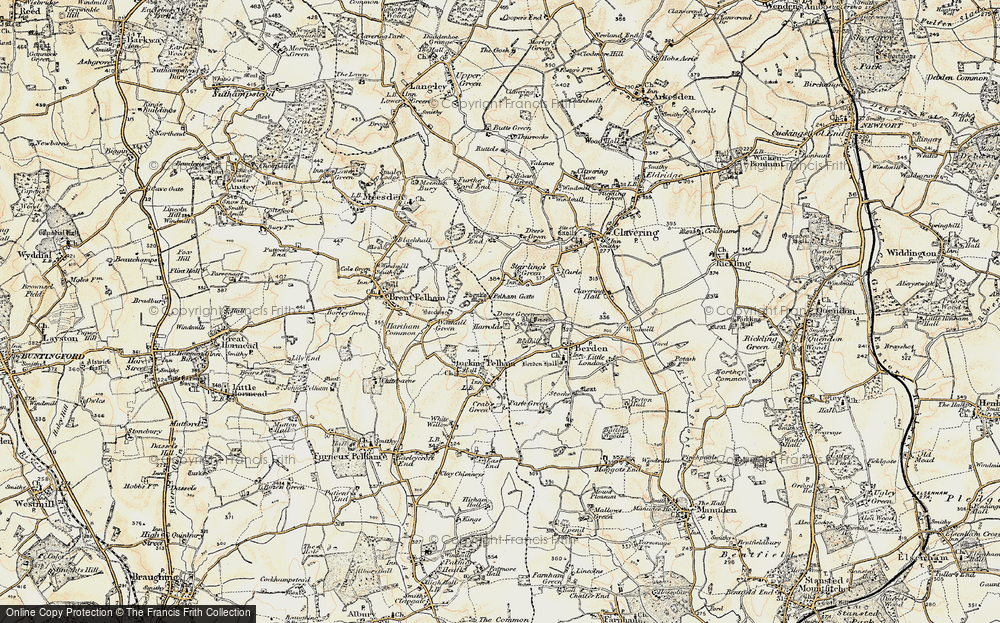 Old Map of Dewes Green, 1898-1899 in 1898-1899