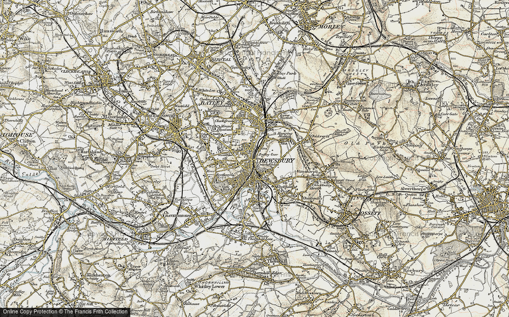 Old Map of Dewsbury, 1903 in 1903