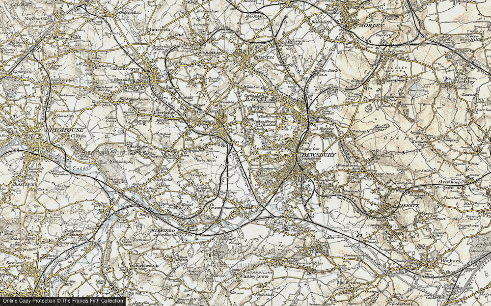 Old Map of Dewsbury Moor, 1903 in 1903