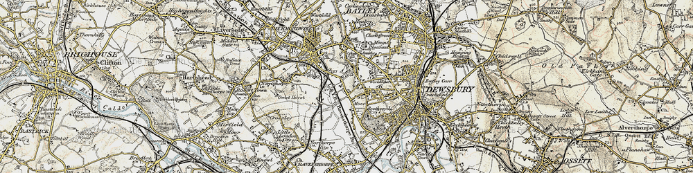 Old map of Dewsbury Moor in 1903