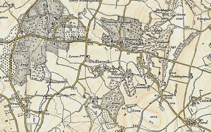 Old map of Didbrook in 1899-1900