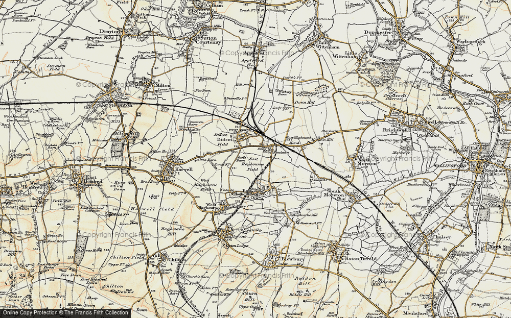 Old Map of Didcot, 1897-1898 in 1897-1898