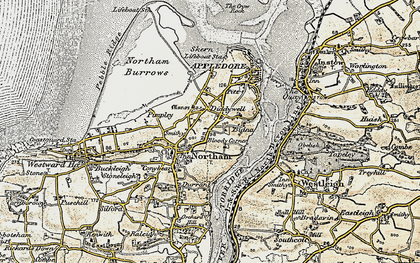 Old map of Diddywell in 1900