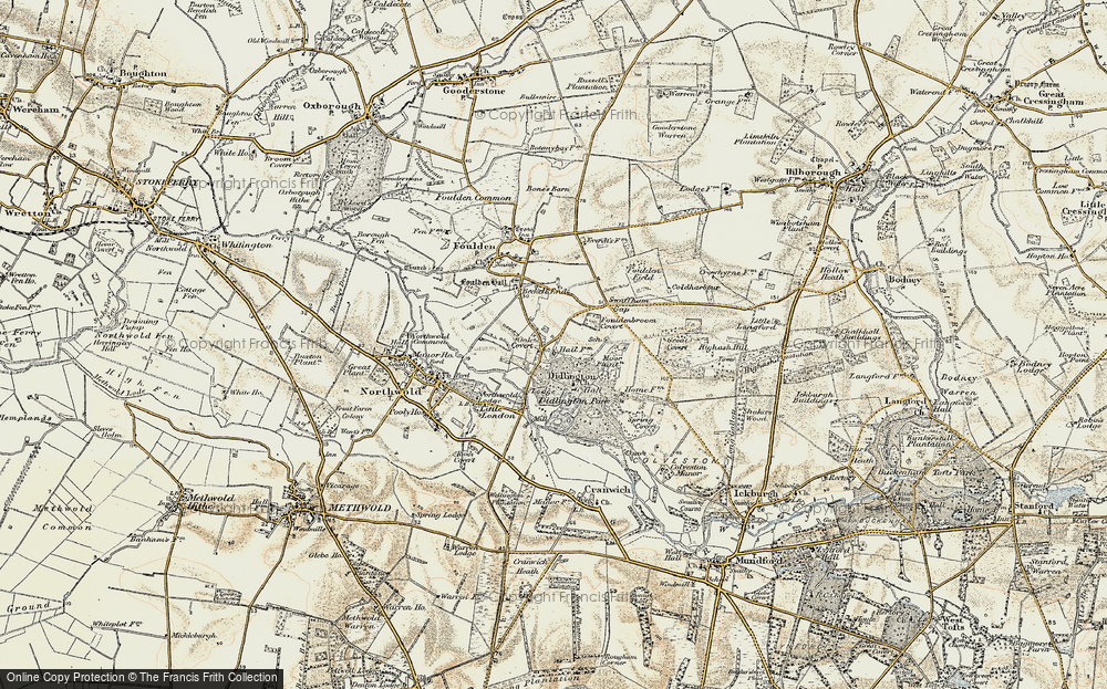 Old Map of Didlington, 1901-1902 in 1901-1902