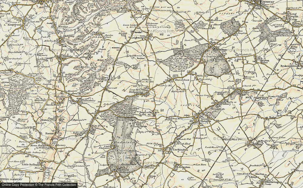Old Map of Didmarton, 1898-1899 in 1898-1899