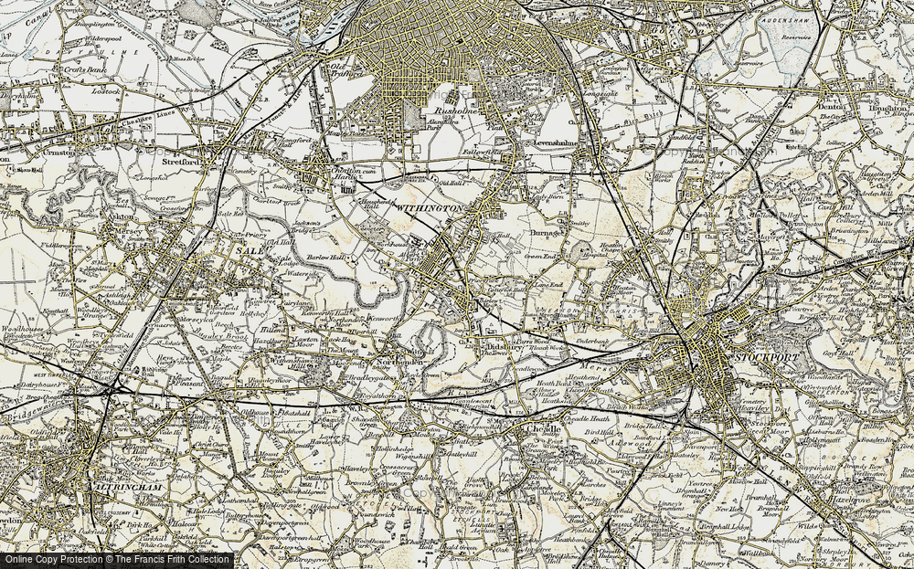 Old Map of Didsbury, 1903 in 1903