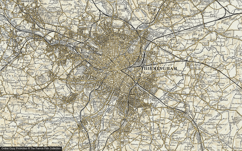 Old Map of Digbeth, 1902 in 1902
