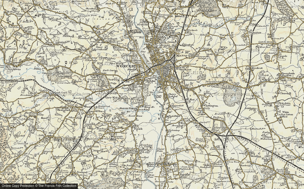Old Map of Diglis, 1899-1901 in 1899-1901