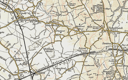Old map of Digmoor in 1903