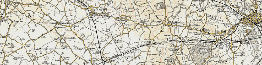 Old map of Digmoor in 1903