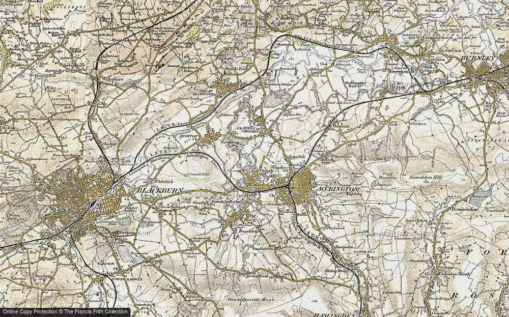 Old Map of Dill Hall, 1903 in 1903